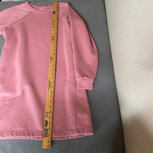 Pact Organic Cotton Blend Crew Neck Pullover Tunic Sweatshirt Womens M Pockets - Picture 11 of 15